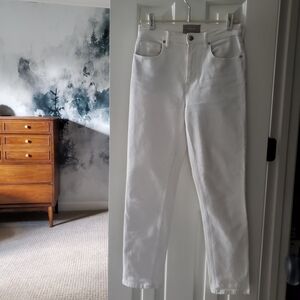 Everlane Cheeky Straight-Leg Jean, Bone (27R)